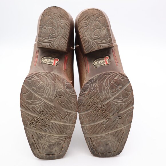 Justin Gypsy Women’s Size 10 B Cowgirl Western Boot Brown Leather Pull On - Picture 7 of 9